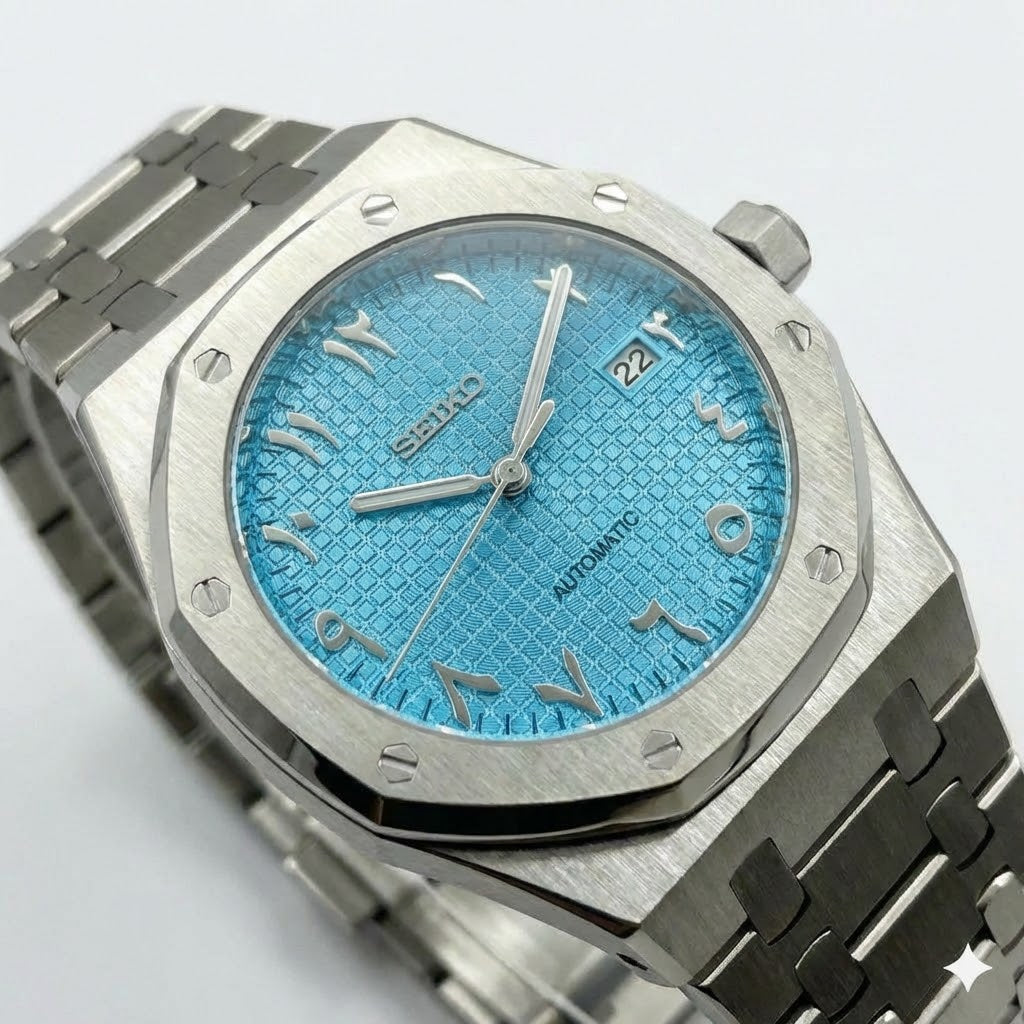 blue arabic dial