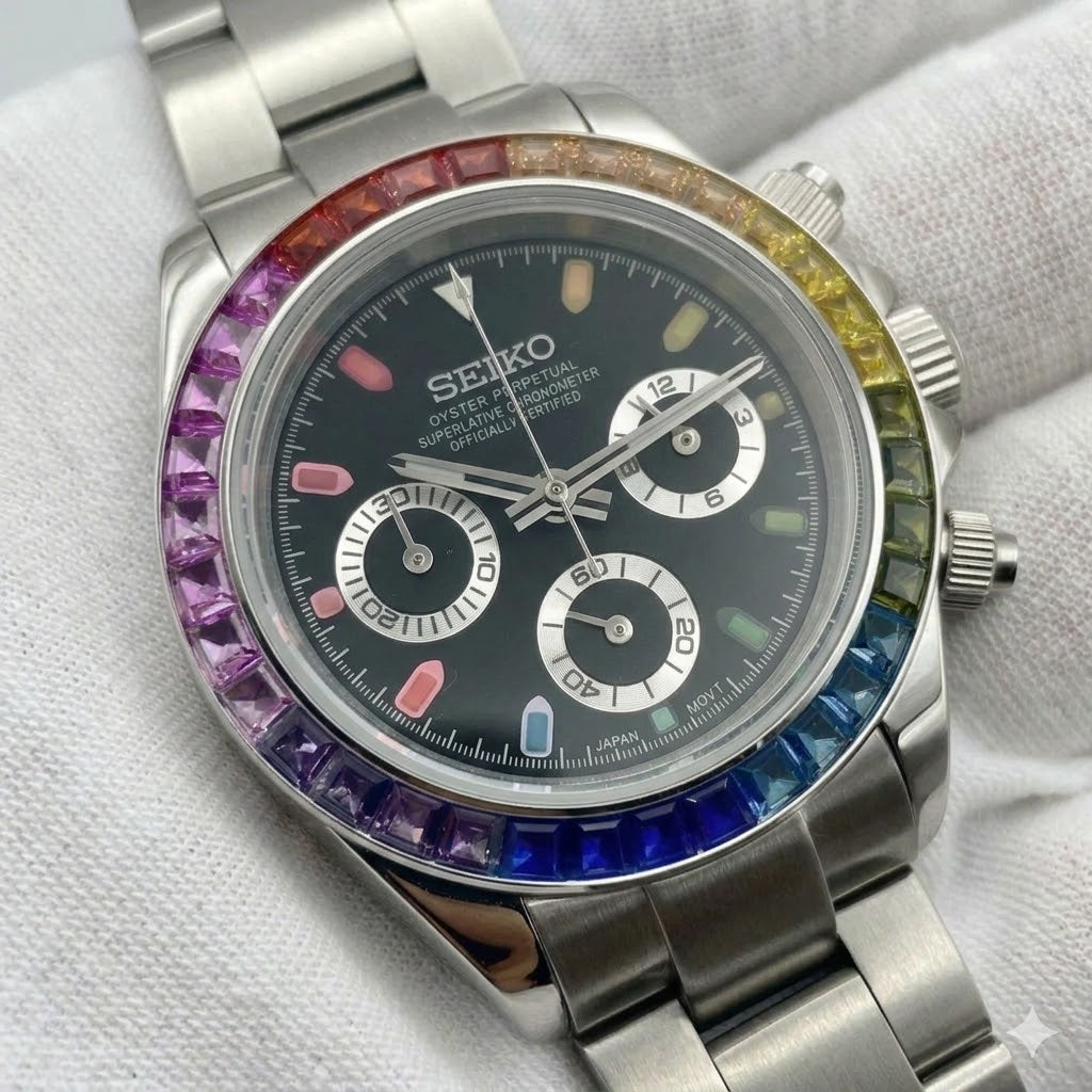 ranbow black dial