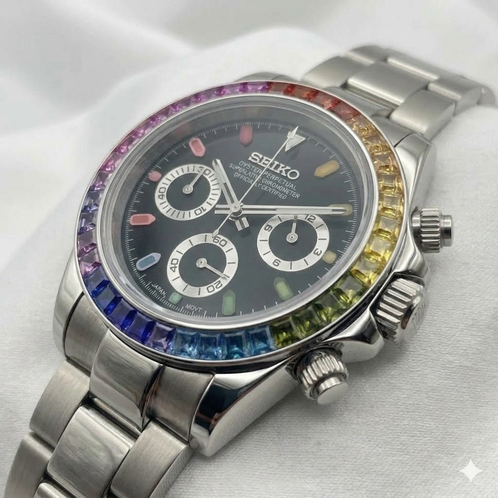ranbow black dial