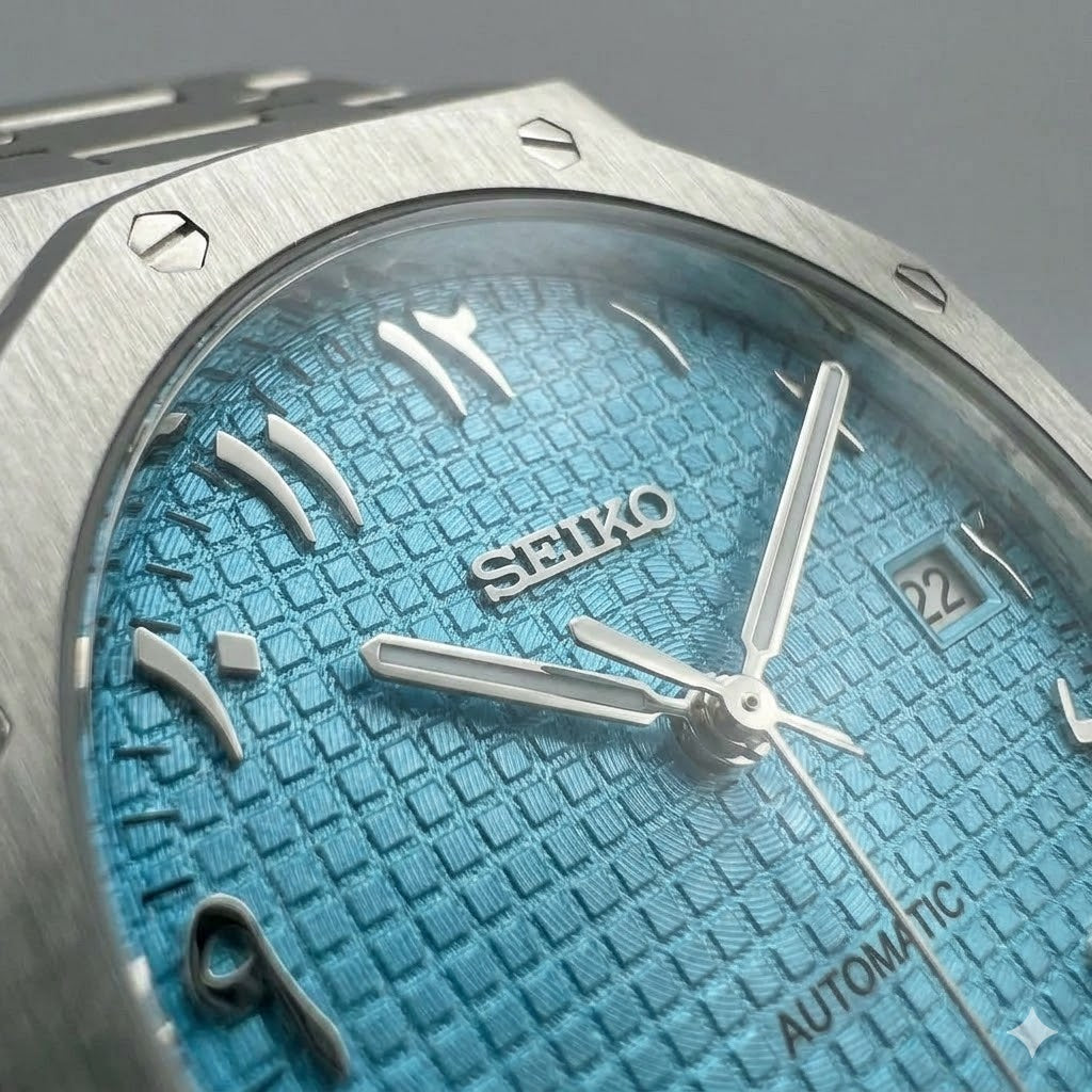 blue arabic dial