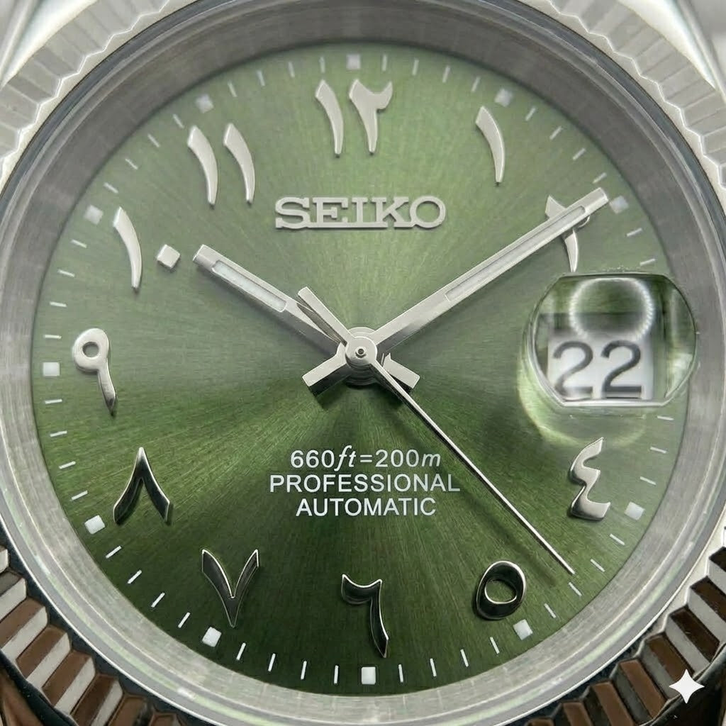 ARABIC DIAL OLIVE GREEN